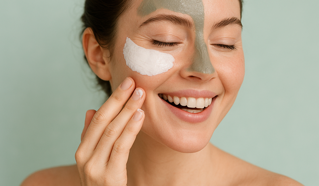 Skincare zoning per trattare in modo mirato zona T e guance nella routine viso quotidiana