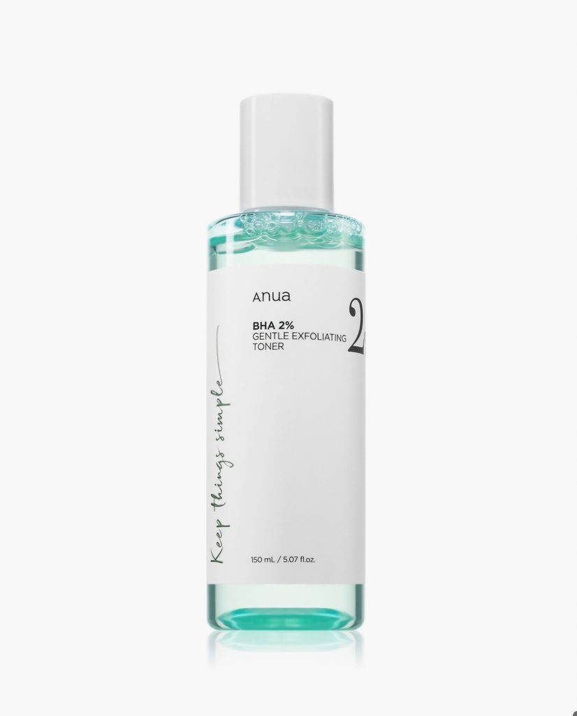 Anua BHA 2% Gentle Exfoliating Toner, tonico esfoliante per pelle grassa con pori visibili e punti neri