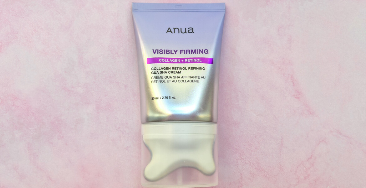 Anua Collagen Retinol Cream alla prova: retinolo, collagene e applicatore Gua Sha nella routine serale.