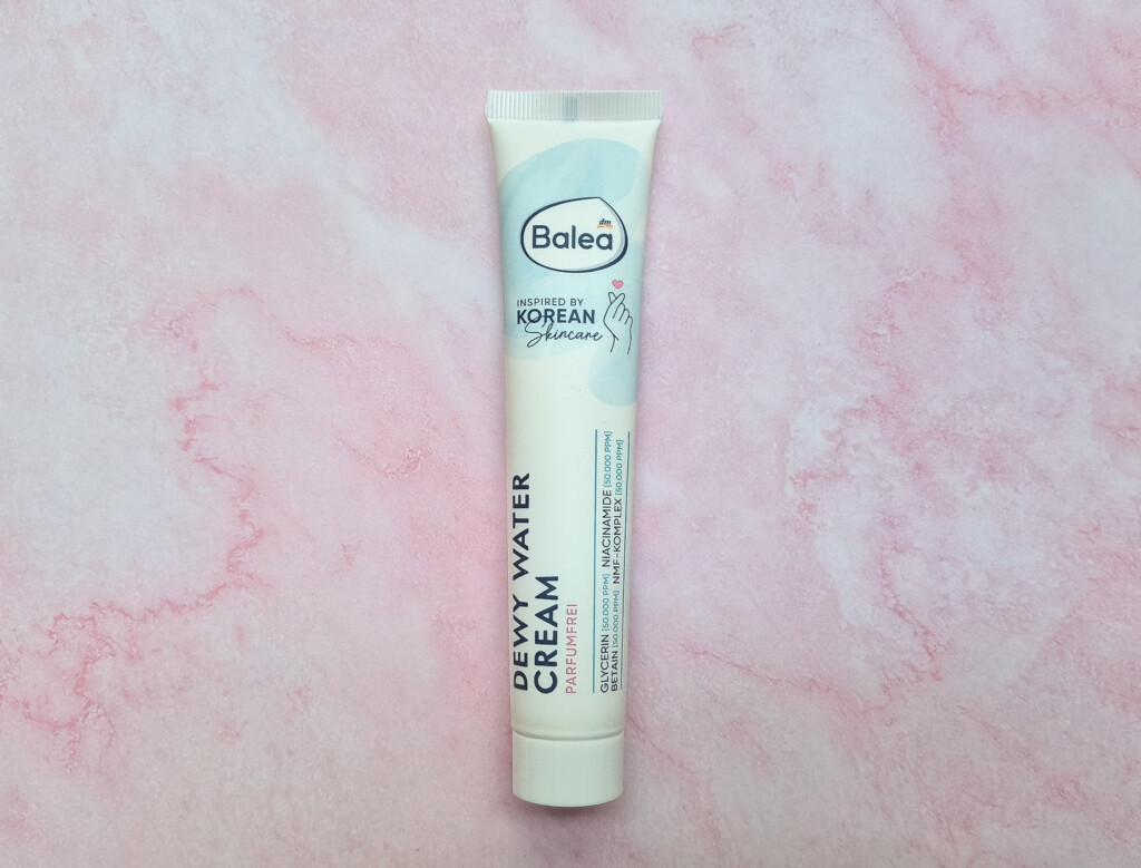 Balea Dewy Water Cream alla niacinamide, crema viso idratante recensita su MEI Skincare