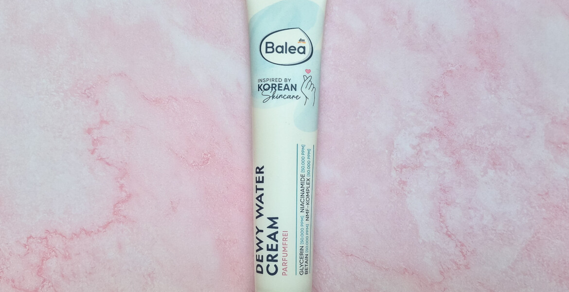 Balea Dewy Water Cream alla niacinamide, crema viso idratante recensita su MEI Skincare
