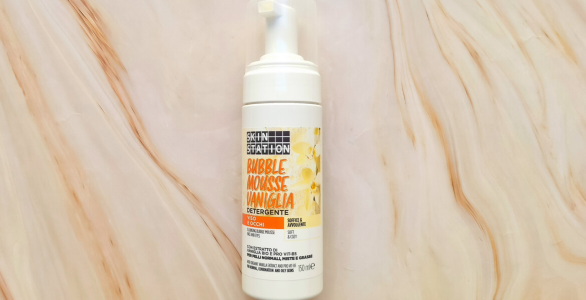 Skin Station Bubble Mousse Vaniglia detergente viso e occhi recensita da MEI Skincare